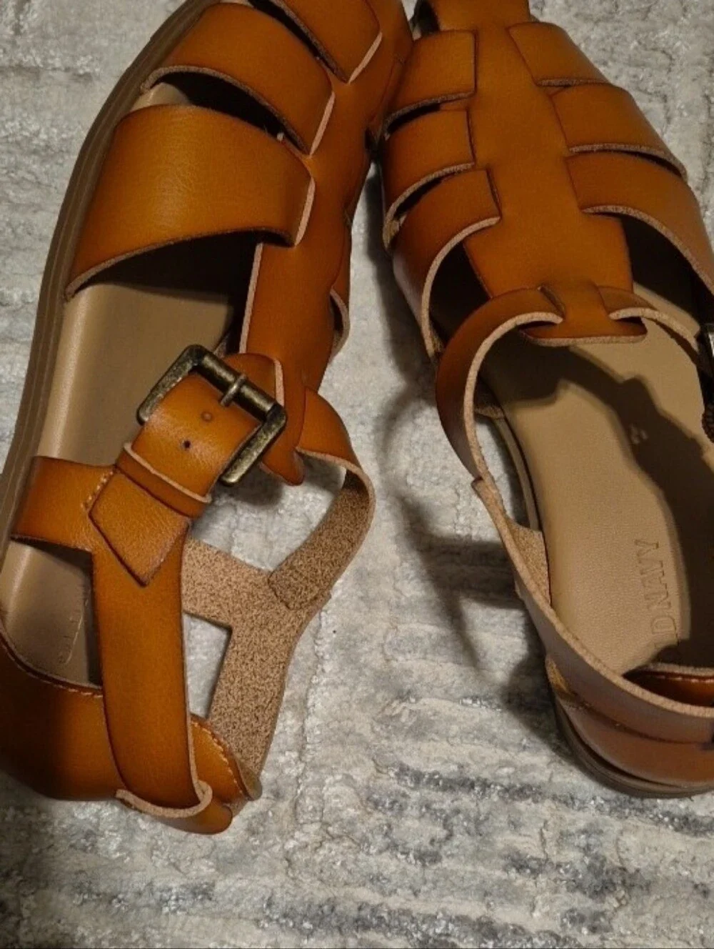 Old NAVY Women Tan Closed-Toe Fisherman Sandals